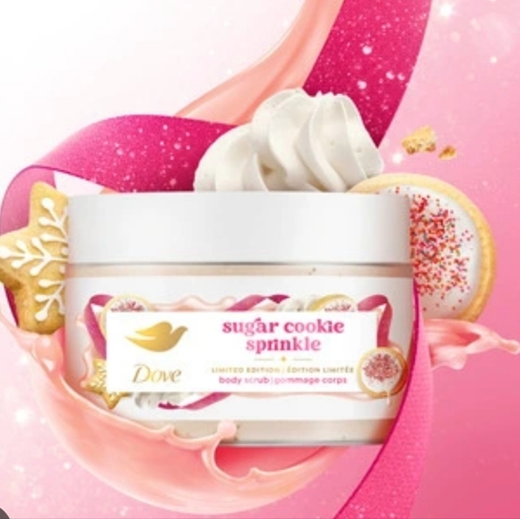 Dove Holiday Treats Sugar Cookie Sprinkle Limited Edition Body Scrub - Picture 1 of 2